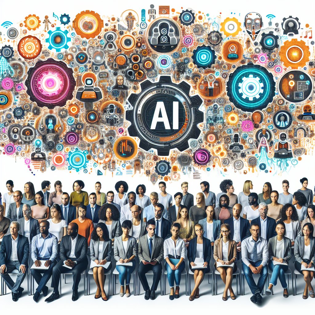 "AI Action Summit 2023: Diverse attendees engaging in collaborative discussions to drive technological innovation, highlighting the importance of teamwork and creativity in advancing AI solutions."